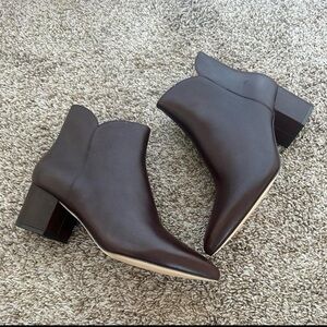 Cole Haan Dark Brown Ankle Booties